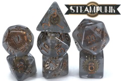 Inclusion Dice - Steampunk 7pc die set